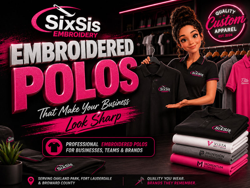 custom embroidered polos Fort Lauderdale