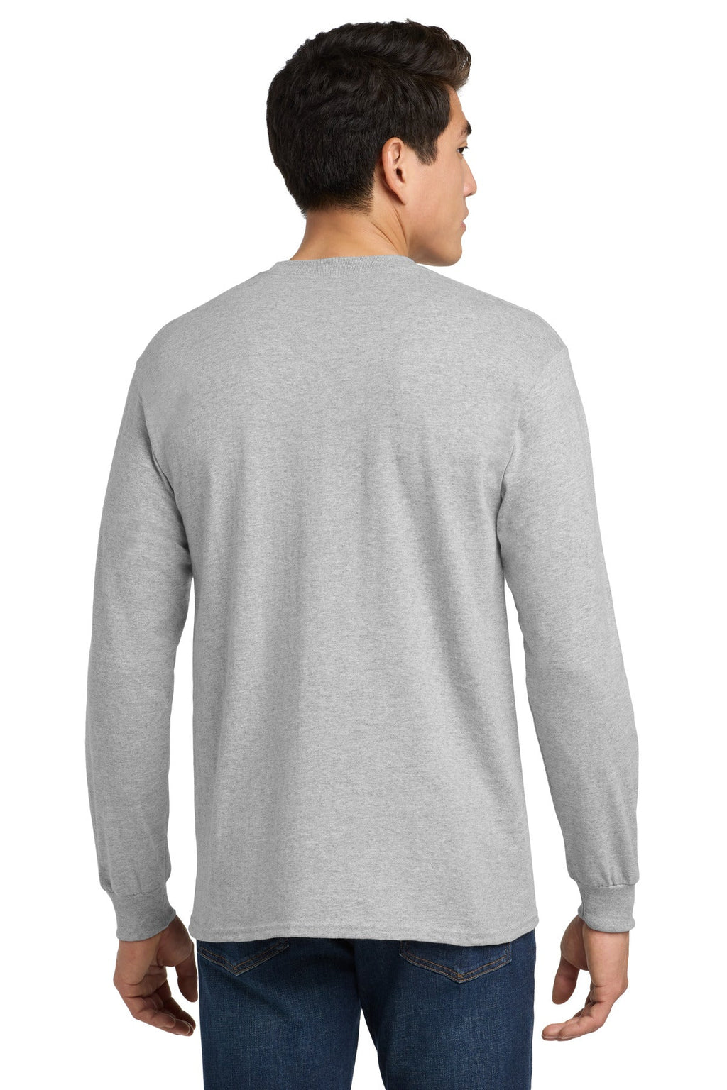 Gildan - Ultra Cotton 100% US Cotton Long Sleeve T-Shirt with Pocket.  2410