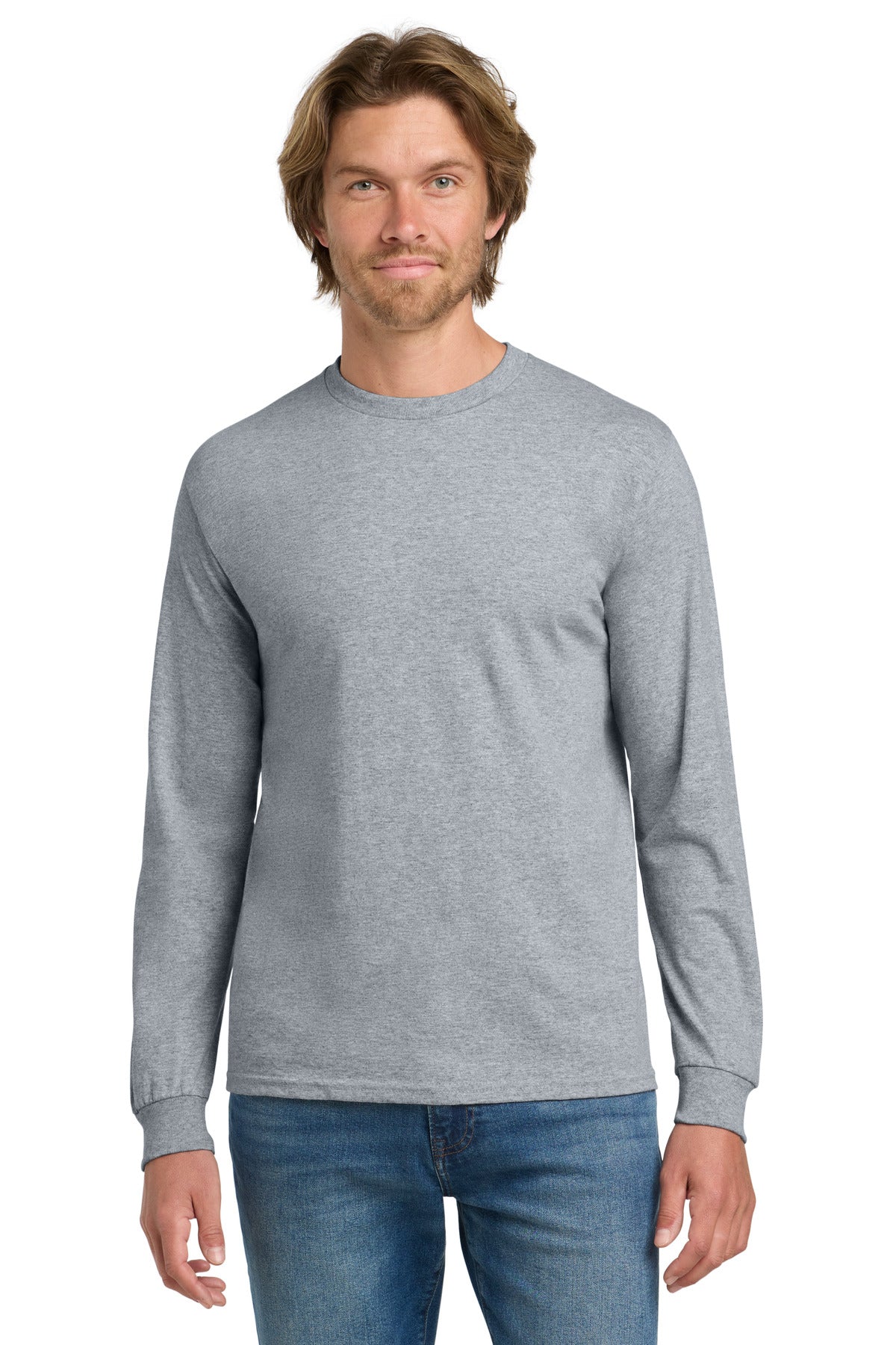 Gildan - Heavy Cotton 100% Cotton Long Sleeve T-Shirt.  5400