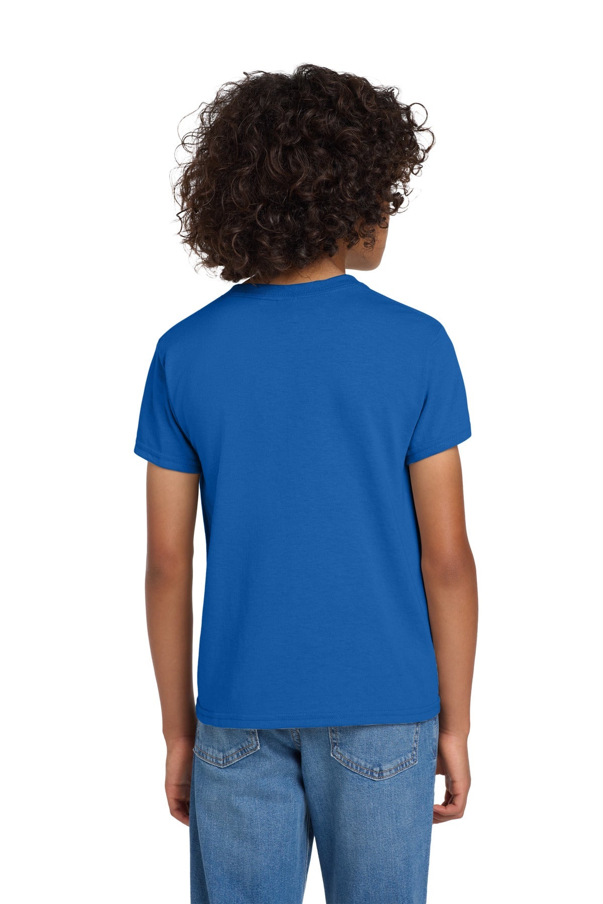 Gildan Youth DryBlend 50 Cotton/50 Poly T-Shirt.  8000B