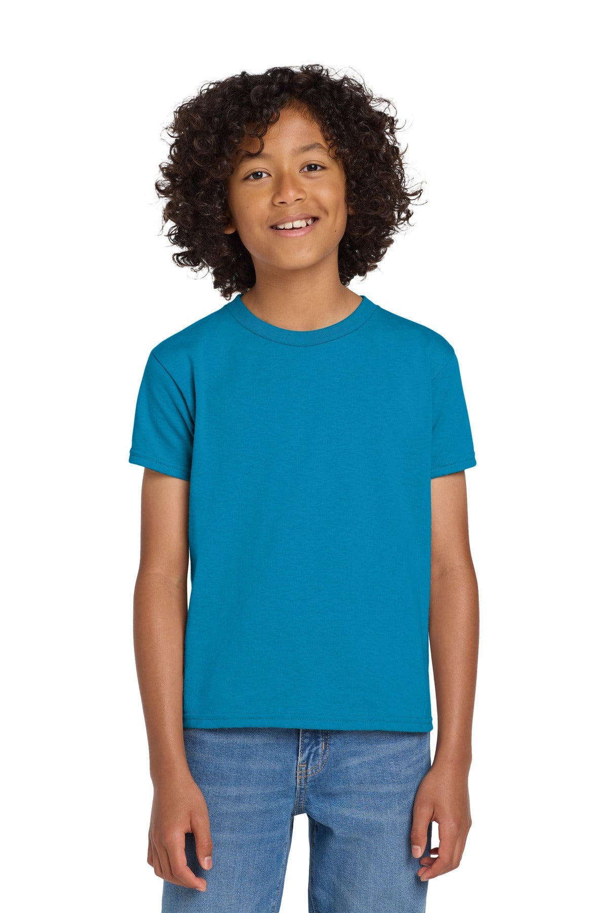 Gildan Youth DryBlend 50 Cotton/50 Poly T-Shirt.  8000B